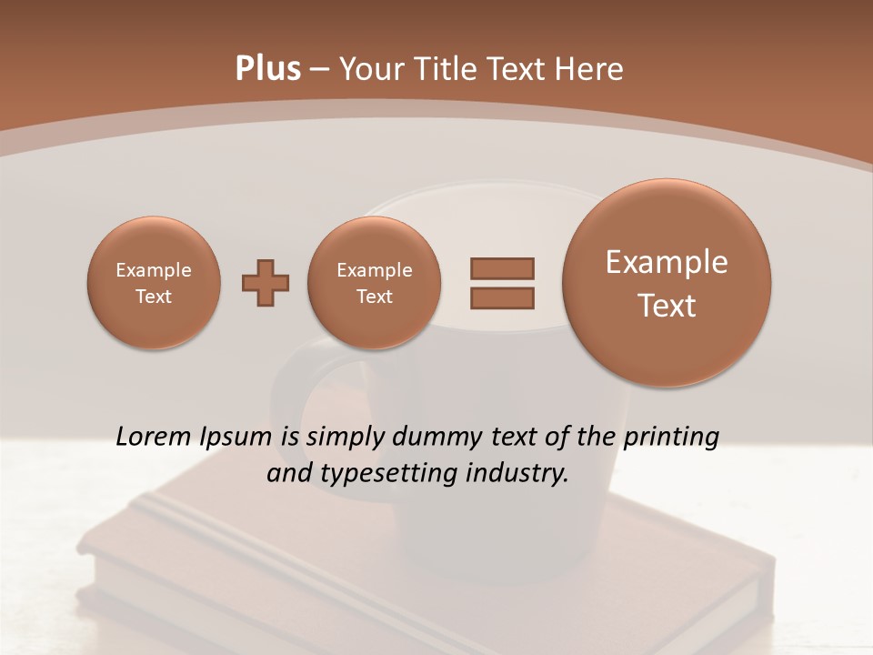 Wood Coffee Cup Weekend PowerPoint Template