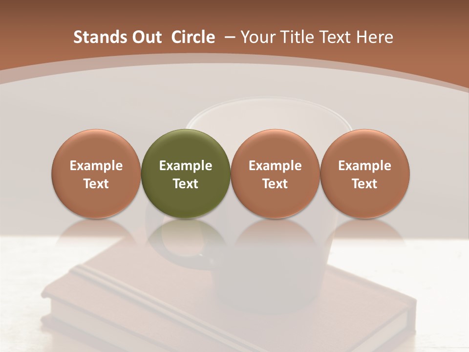 Wood Coffee Cup Weekend PowerPoint Template