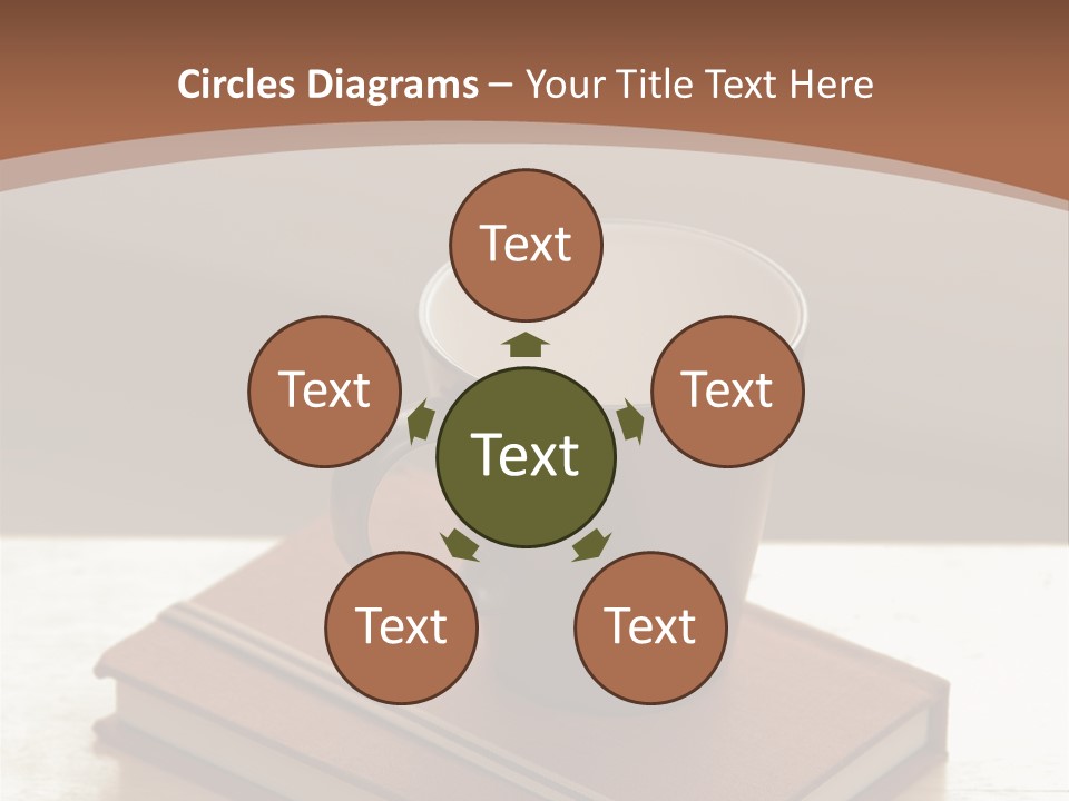 Wood Coffee Cup Weekend PowerPoint Template