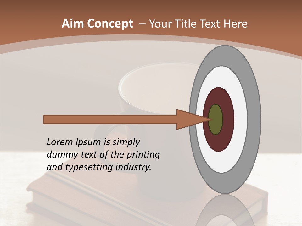 Wood Coffee Cup Weekend PowerPoint Template