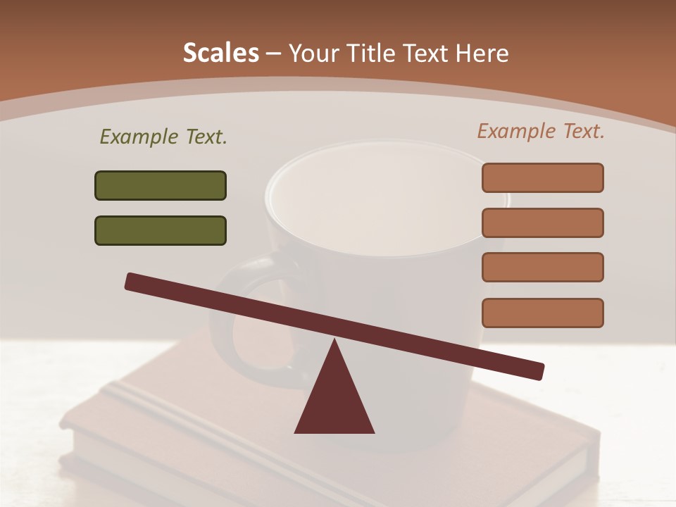 Wood Coffee Cup Weekend PowerPoint Template