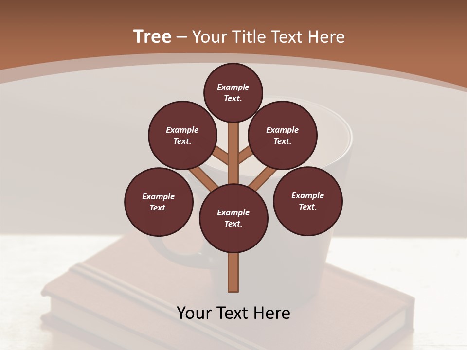 Wood Coffee Cup Weekend PowerPoint Template