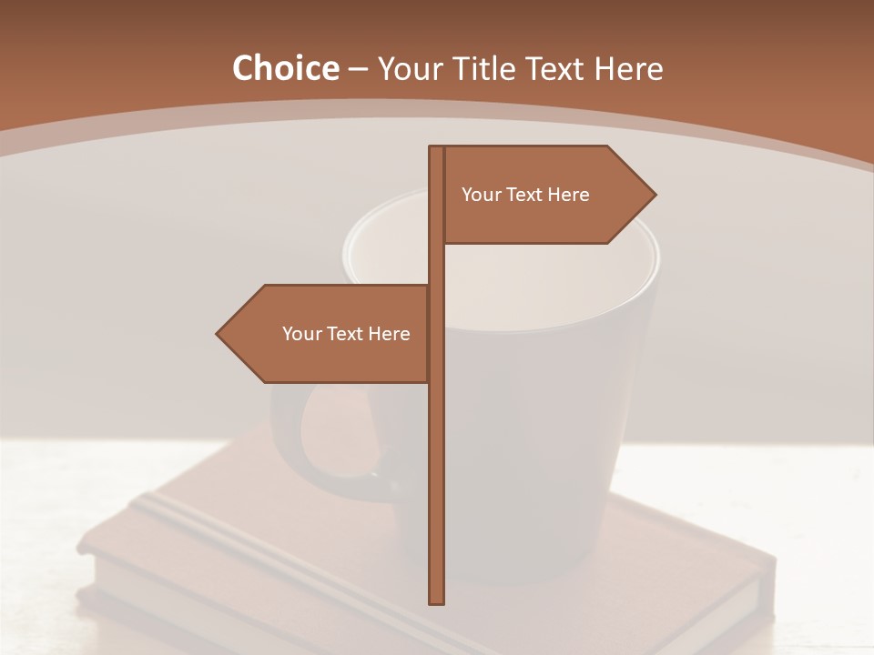 Wood Coffee Cup Weekend PowerPoint Template