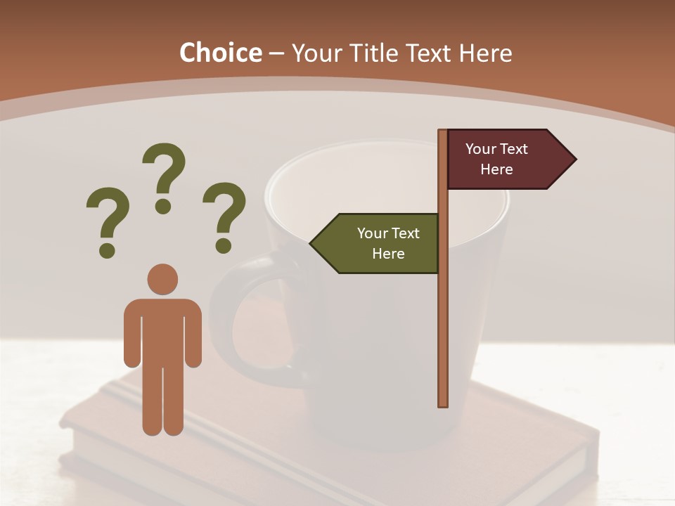 Wood Coffee Cup Weekend PowerPoint Template