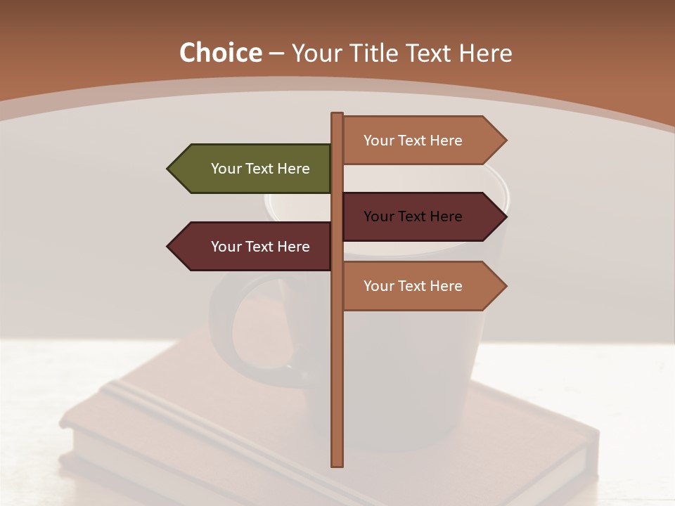 Wood Coffee Cup Weekend PowerPoint Template