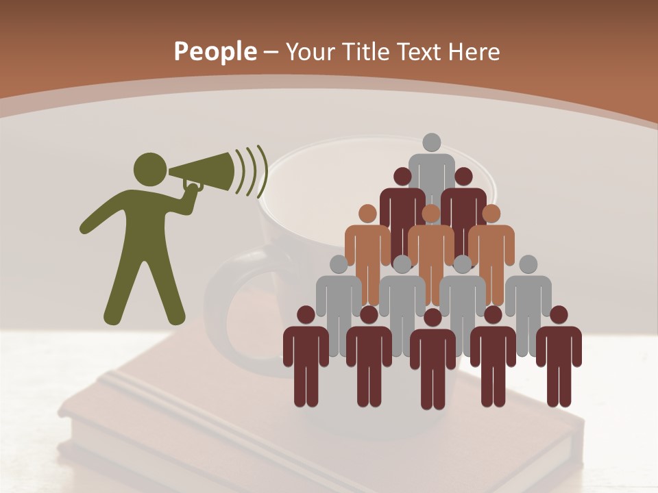 Wood Coffee Cup Weekend PowerPoint Template