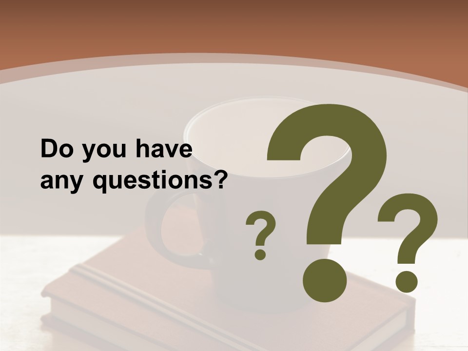 Wood Coffee Cup Weekend PowerPoint Template