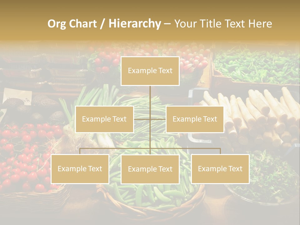 A Variety Of Vegetables Are On Display In Baskets PowerPoint Template