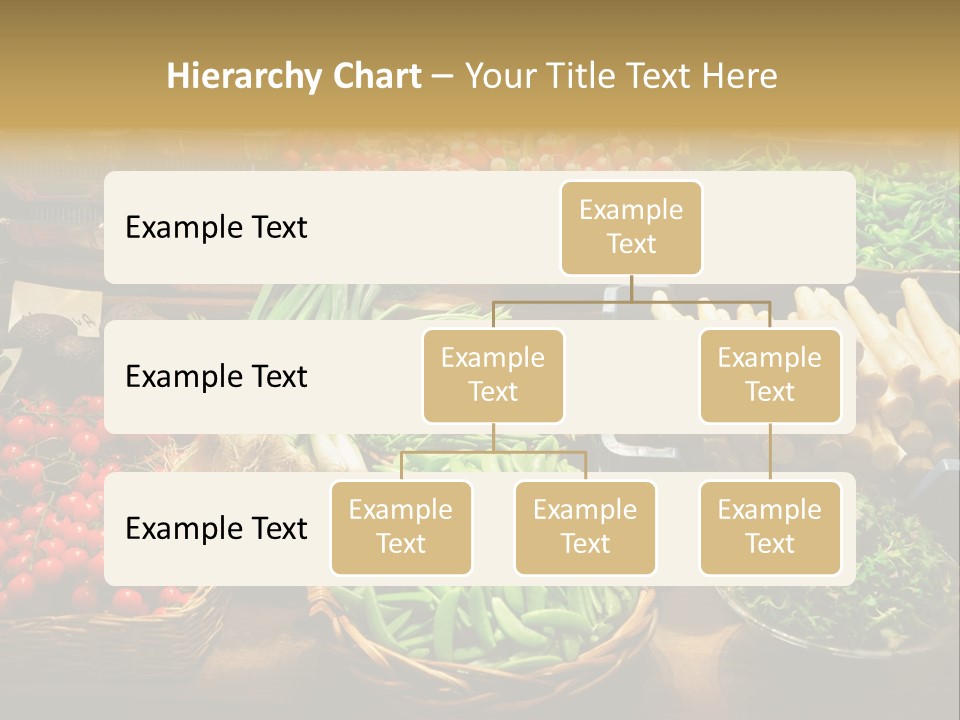 A Variety Of Vegetables Are On Display In Baskets PowerPoint Template
