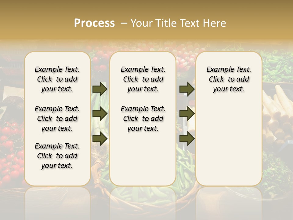 A Variety Of Vegetables Are On Display In Baskets PowerPoint Template