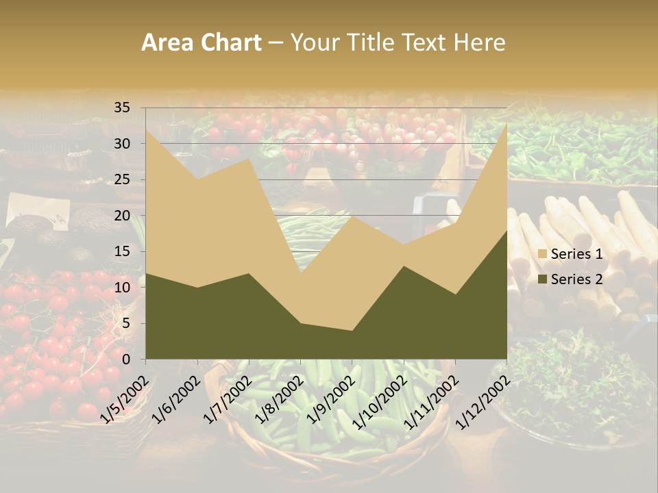 A Variety Of Vegetables Are On Display In Baskets PowerPoint Template