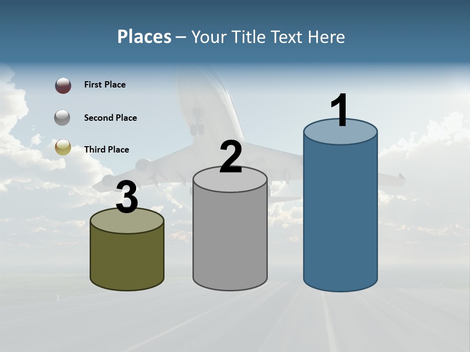 Airplane Runway Wing PowerPoint Template
