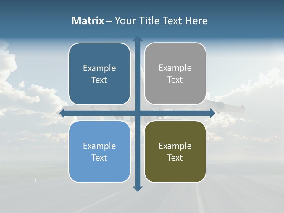Airplane Runway Wing PowerPoint Template