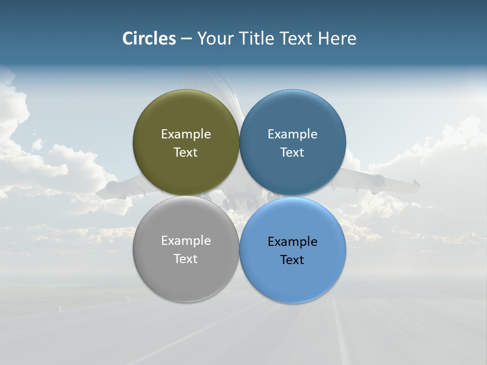 Airplane Runway Wing PowerPoint Template