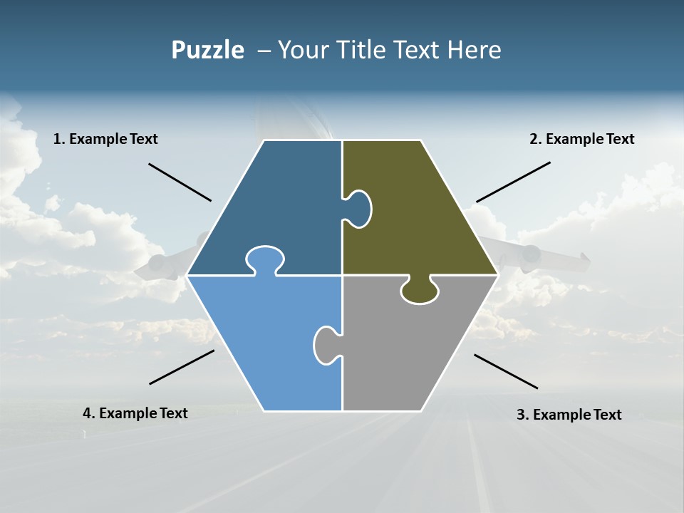 Airplane Runway Wing PowerPoint Template