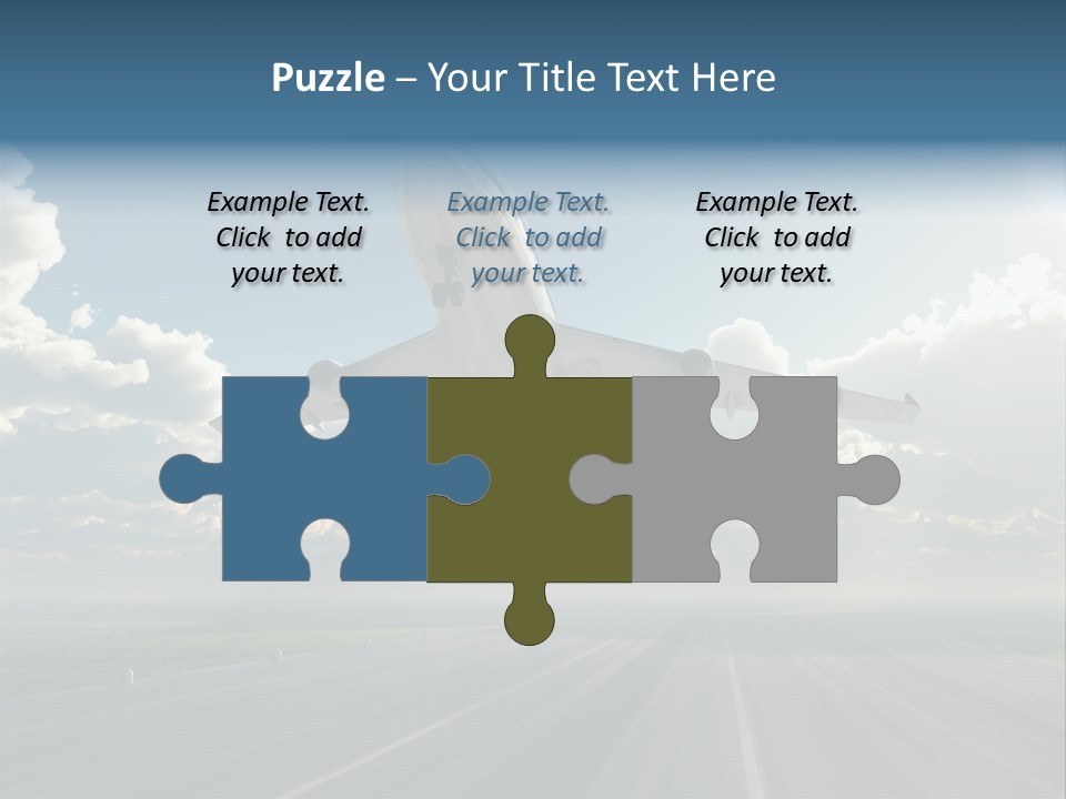 Airplane Runway Wing PowerPoint Template