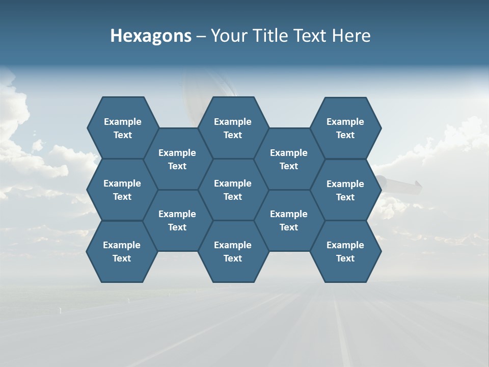 Airplane Runway Wing PowerPoint Template