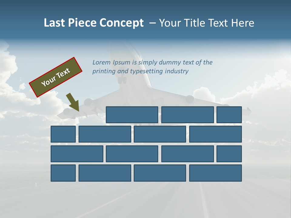 Airplane Runway Wing PowerPoint Template