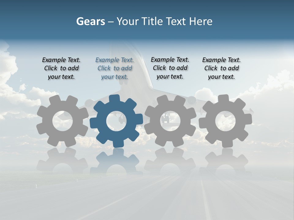 Airplane Runway Wing PowerPoint Template