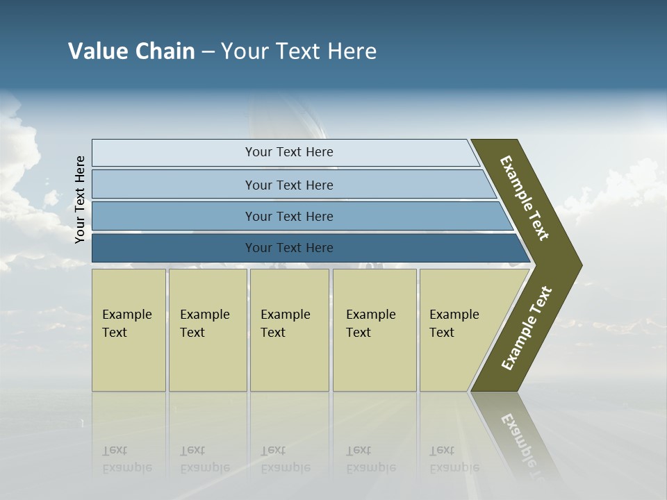 Airplane Runway Wing PowerPoint Template
