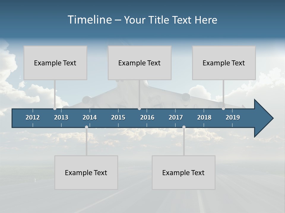 Airplane Runway Wing PowerPoint Template