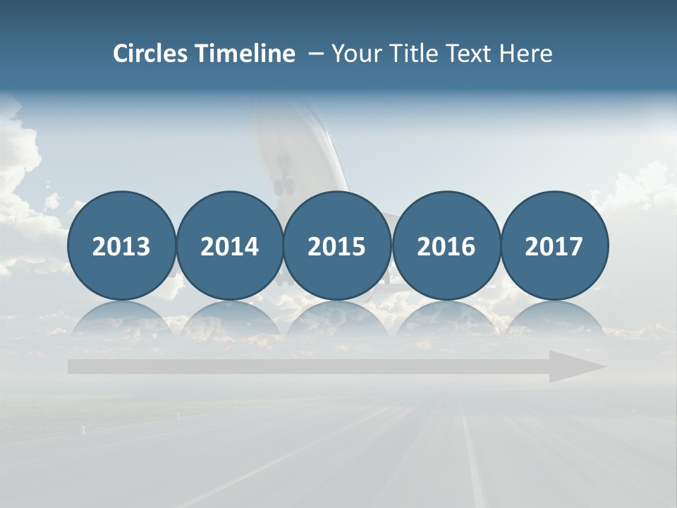 Airplane Runway Wing PowerPoint Template