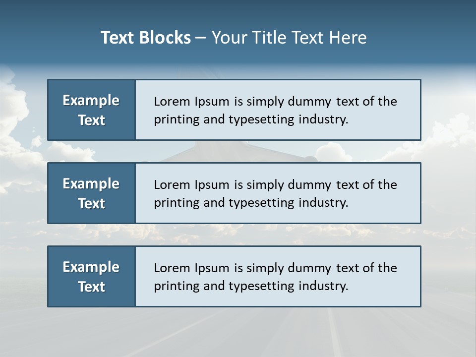 Airplane Runway Wing PowerPoint Template