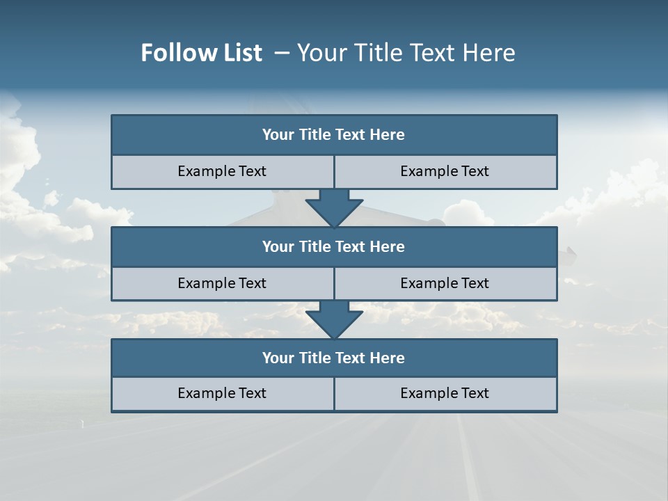 Airplane Runway Wing PowerPoint Template