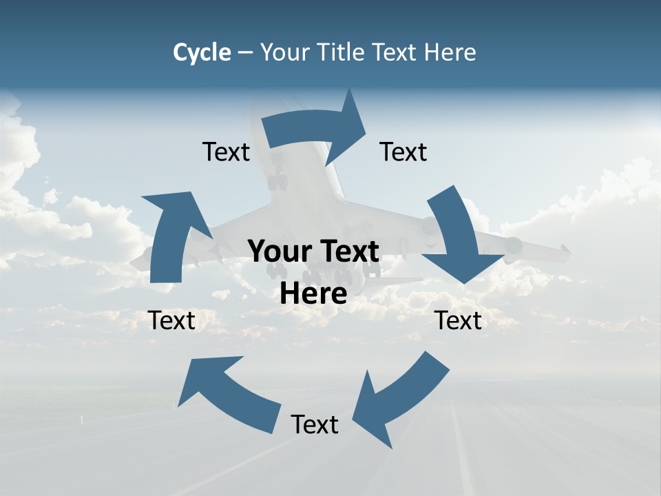 Airplane Runway Wing PowerPoint Template