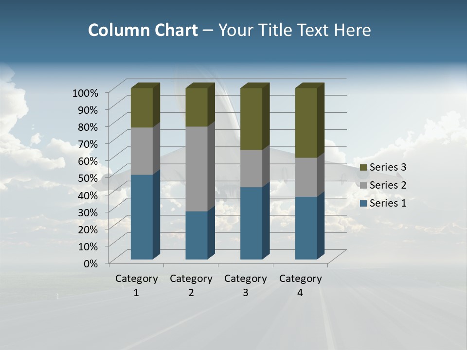 Airplane Runway Wing PowerPoint Template