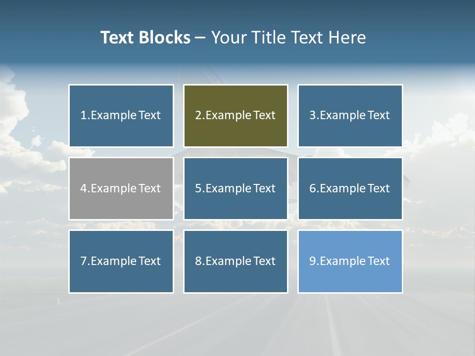 Airplane Runway Wing PowerPoint Template