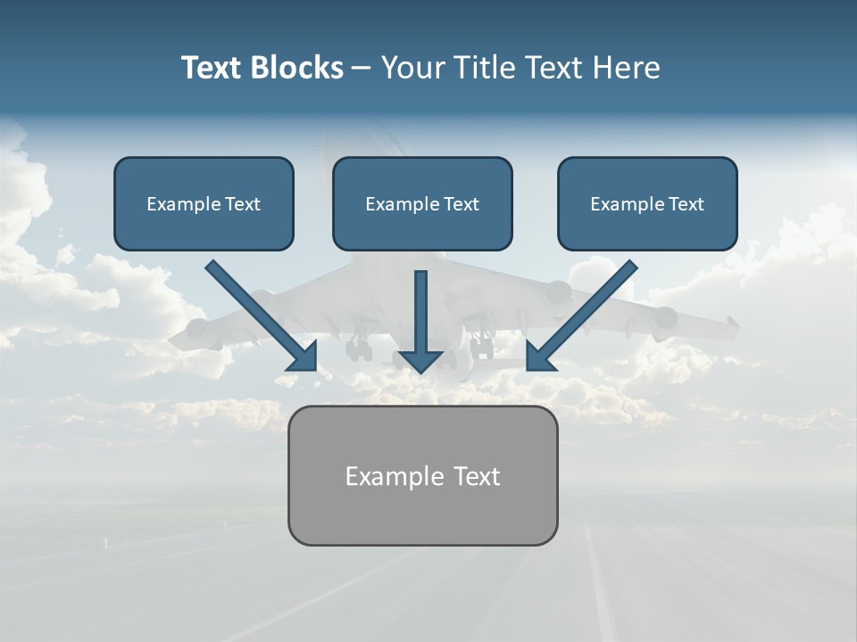 Airplane Runway Wing PowerPoint Template