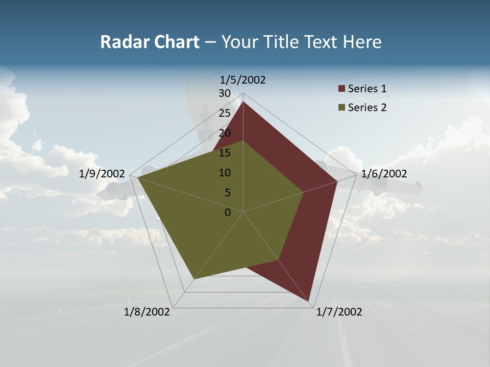 Airplane Runway Wing PowerPoint Template
