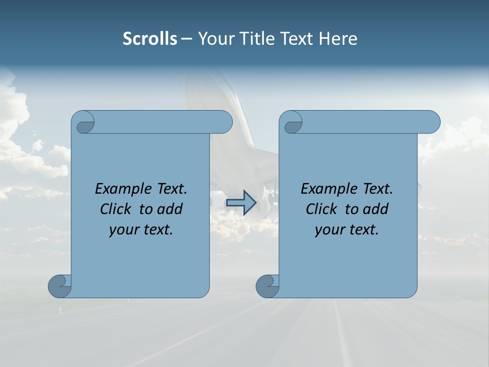 Airplane Runway Wing PowerPoint Template