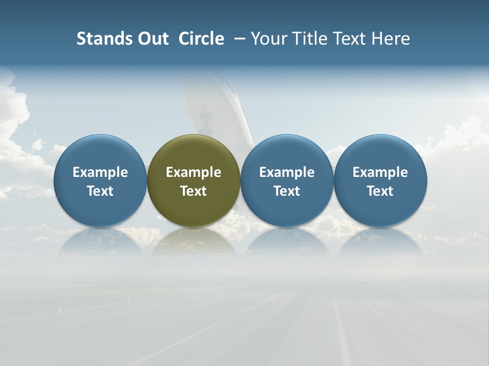 Airplane Runway Wing PowerPoint Template