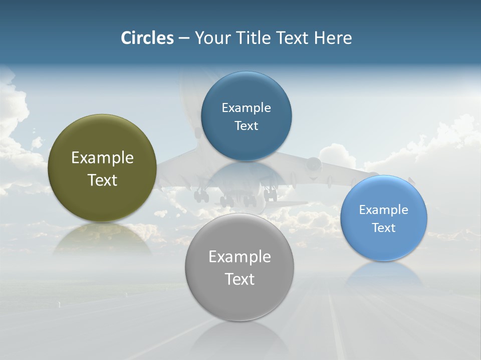 Airplane Runway Wing PowerPoint Template