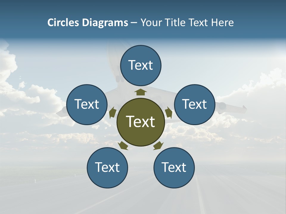 Airplane Runway Wing PowerPoint Template