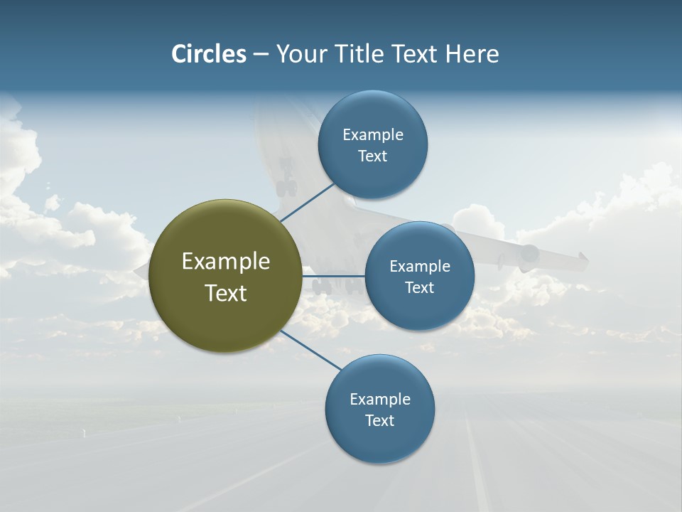 Airplane Runway Wing PowerPoint Template