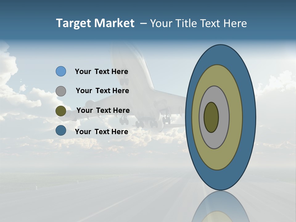 Airplane Runway Wing PowerPoint Template