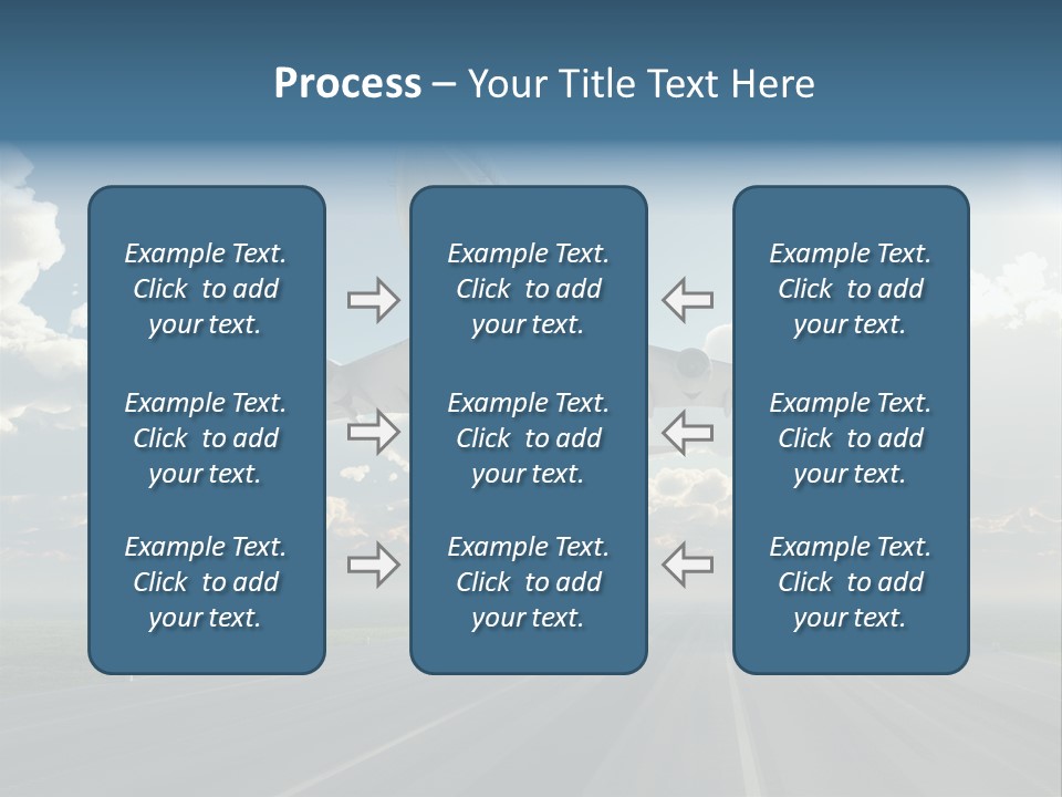 Airplane Runway Wing PowerPoint Template