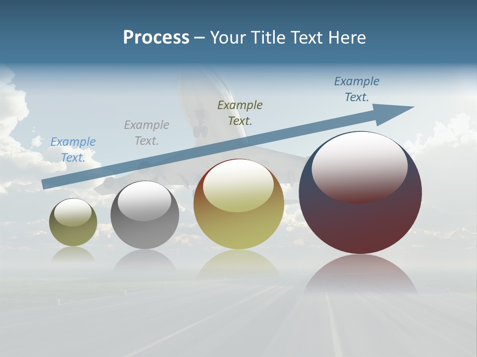 Airplane Runway Wing PowerPoint Template