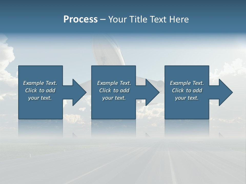 Airplane Runway Wing PowerPoint Template