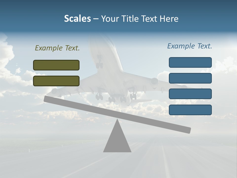 Airplane Runway Wing PowerPoint Template