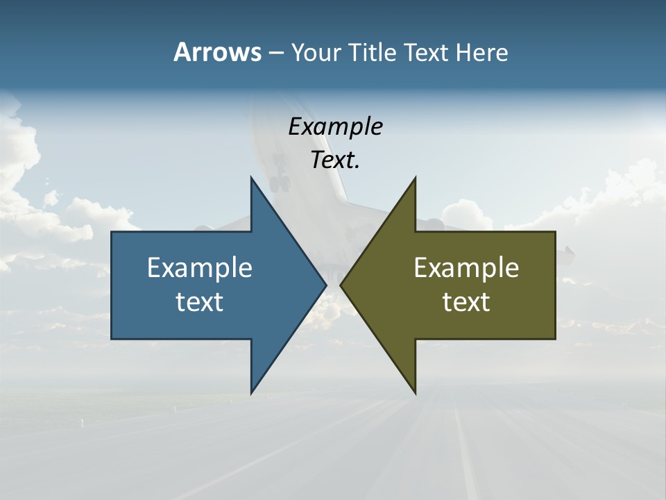 Airplane Runway Wing PowerPoint Template