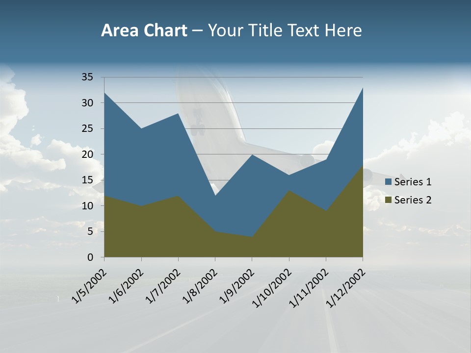 Airplane Runway Wing PowerPoint Template