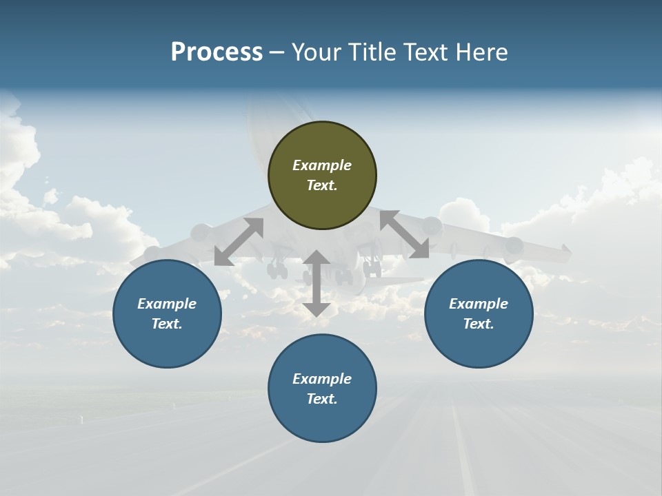 Airplane Runway Wing PowerPoint Template