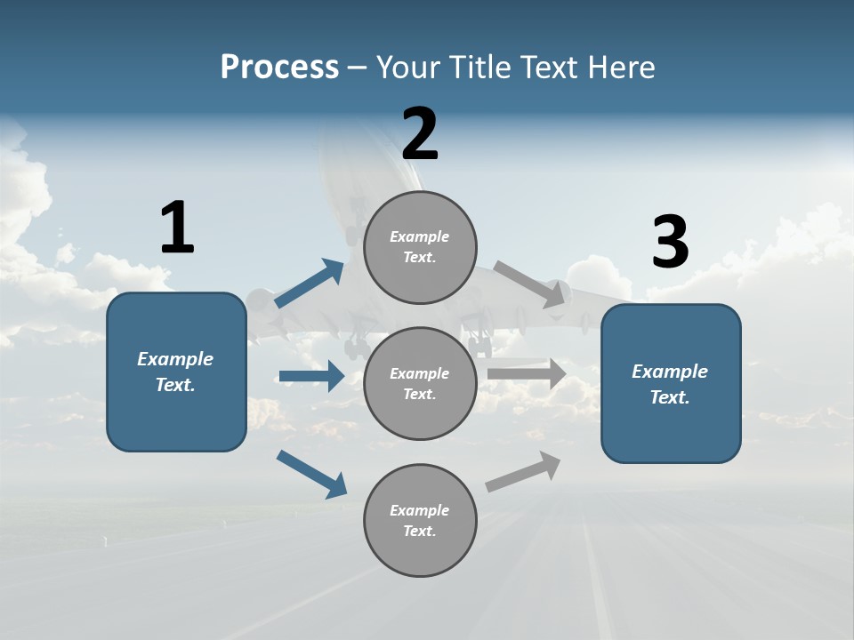 Airplane Runway Wing PowerPoint Template