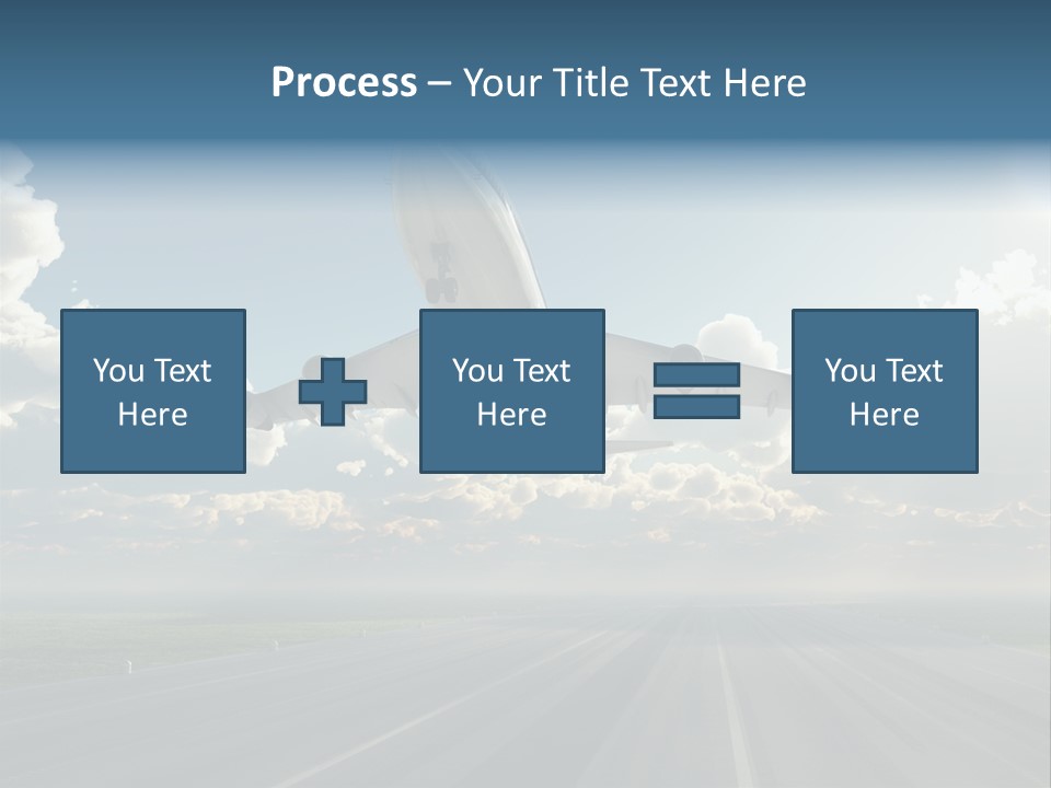 Airplane Runway Wing PowerPoint Template