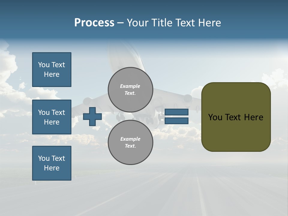 Airplane Runway Wing PowerPoint Template