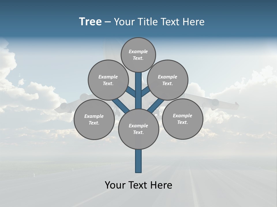Airplane Runway Wing PowerPoint Template
